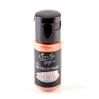 Over the Top Edible Rose Gold Metallic Paint 15ml