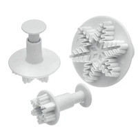 Mondo Snowflake Plunger Cutter Set 3 Piece