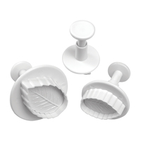 Mondo Rose Leaf Plunger Cutter Set 3 Piece