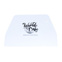 World of Cake Large Plastic Frosting Scraper (19.4x12.5cm)