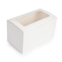Mondo White 2 Cupcake Box (10x17.8x10cm)
