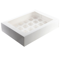 Mondo White 24 Cupcake Box (48x35.5x10cm)