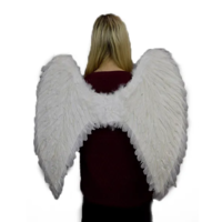 Large White Feather Angel Wings