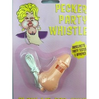 Pecker Party Whistle on ribbon