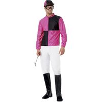 Adult's Pink Jockey Costume