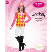 Women's Jockey Top & Hat Costume