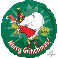 45cm How the Grinch Stole Christmas Foil Balloon