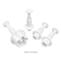 Mondo Flower Blossom Plunger Cutter Set – 4pc