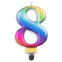 #8 Rainbow Candle