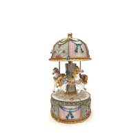 Striped Pink Carousel - 19Cm