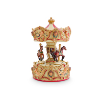 Carousel Musical With 3 Horses - 16Cm