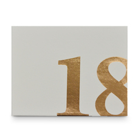 "18" White & Rose Gold Guest Book (23x18cm)