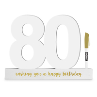 80th White Signature Block With Marker