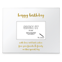 Happy Birthday Sign It Picture Frame