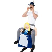 Piggyback Bavarian Beer Maiden Costume