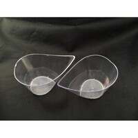 Acrylic Dessert Containers (drop shape) - Pk 10