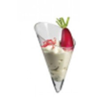 Acrylic Dessert Cones (14cm) - Pk 10