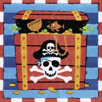 Pirates Treasure Lunch Napkins - Pk 16