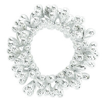 Silver Plastic Bead Bracelet