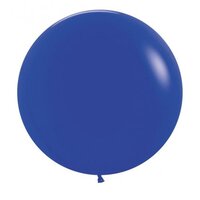 60cm Fashion Royal Blue Latex Balloons - Pk 3
