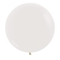 60cm Crystal Clear Latex Balloons - Pk 3