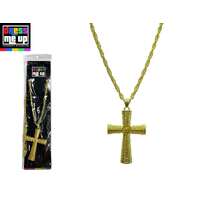 Gold Cross Heavy Metal Necklace