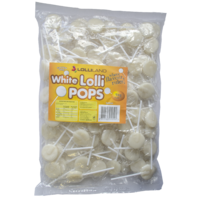 Bulk Flat White Lollipops (1kg)