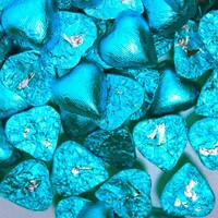 Bulk Blue Chocolate Hearts (1kg)