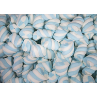 Blue & White Twist Marshmallow (1kg)