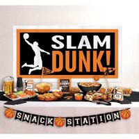 Nothin' But Net Basketball Deluxe Buffet Decorating Kit - Pk 15