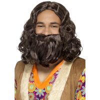 Hippie/Jesus Wig & Beard Set