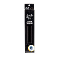 Over The Top Gourmet Black Edible Food Pens - Pk 2