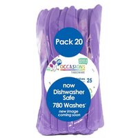 Reusable Lavender Plastic Knives - Pk 20