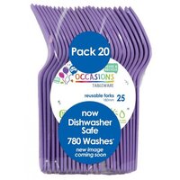Reusable Lavender Forks - Pack 20