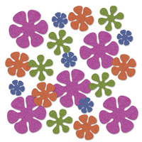 Retro Flower Deluxe Sparkle Confetti*