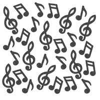 Musical Note Deluxe Sparkle Confetti