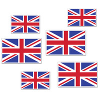British Flag Cutouts - Pk 6