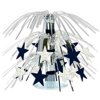 Black & Silver Star Mini Cascade Centerpiece