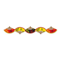 Asian Paper Fan Jointed Streamer (1.52m)