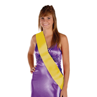 Yellow Satin Sash