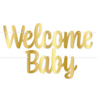 Foil Welcome Baby Streamer (1.22m)