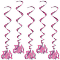 It's A Girl! Whirls - Pk 5*