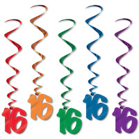 16 Multicolour Whirls - Pk 5