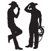 Cowboy Silhouettes - Pk 2