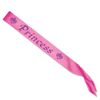 Glittered Princess Satin Sash