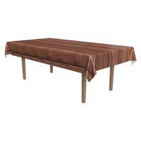Wooden Rectangle Plastic Tablecover