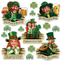 St. Patrick's Day Cutouts - Pk 14