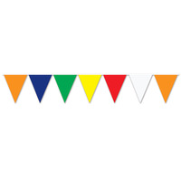 Multi-Color Pennant Banner (9.14m)