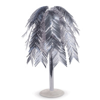 Silver Metallic Feather Cascade Centrepiece (61cm)