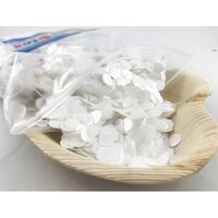 White Metallic Confetti (1cm) - 250g